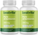 BESTVITE Artemisinin 200mg (120 Vegetariske Kapsler) (2 - Pack) - Ingen Stearates - Ingen Flow Agents - Vegan - Gluten Free - Ikke GMO
