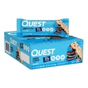Quest Nutrition Cookies & Cream Protein Bars, 21g Protein, 1g Sukker, 4g Net Carb, Gluten Free, Keto Friendly, 12 Greve
