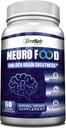 GreeNatr Brain Supplements for Memory and Focus - Ginko Biloba Capsules Brain Booster Supplement med B1, Folsyre & Calcium - Memory Supplements for Cognitive & Brain Health 60 Capsules (1 flaske)