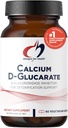 Design for sundhed Calcium D- glucarat - 1200mg CDG for leverstøtte - afgiftning + sundt hormon Metabolisme Support for mænd + kvinder - non-GMO, soy- fri (60 kapsler)