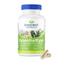 Ridgecrest Herbals EssentialEyes, Natural Eye Vitamin Kosttilskud, Indeholder Lutein, Zeaxanthin, Bilberry Extract, Understøtter Eye og Vision Sundhed (120 Vegan Caps, 30 Serv)