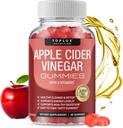 Toplux Apple Cider Vinegar Gummies - 1000mg ACV med B12, Beet Root, Granatæbler til immunsystem, Detox & Rense, Gummy Alternativ til Apple Cider Vinegar Kapsler, for Mænd Kvinder, 60 Gummies