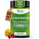 Pure by Nature D- Mannose with Cranberry and Dandelion Root, 120 Greve