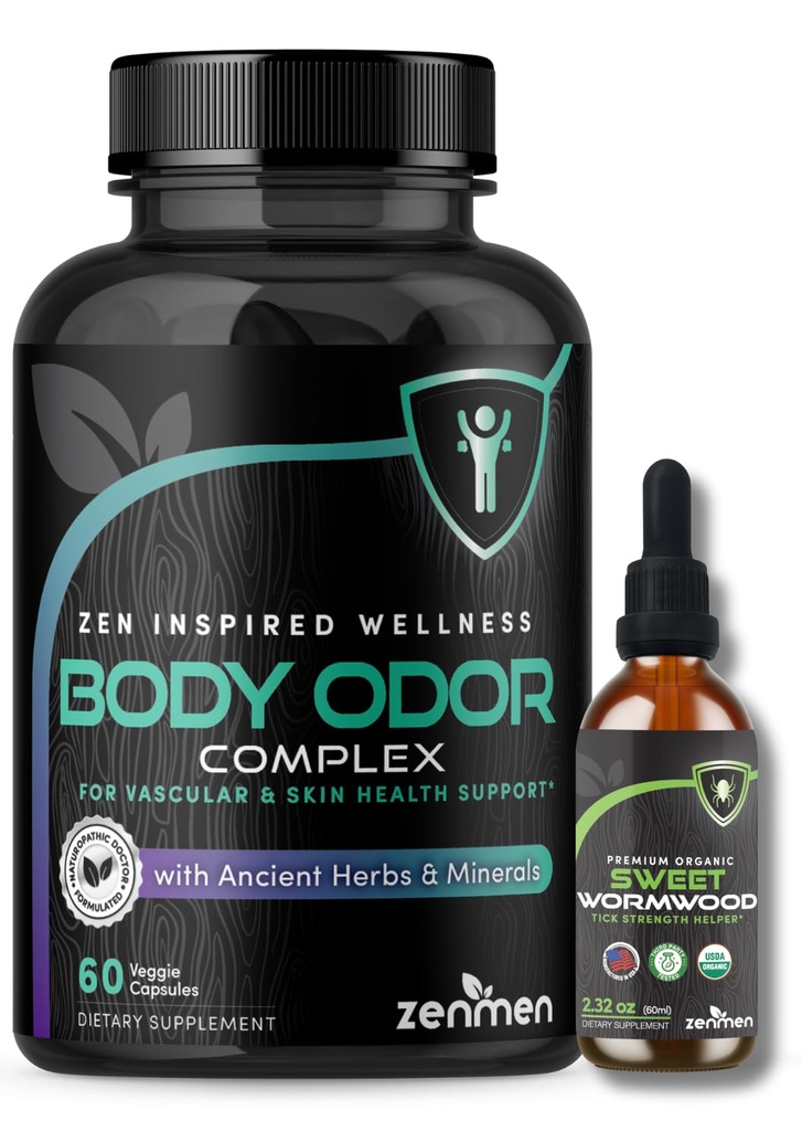 Zenmen Samlet Wellness Bundle: Body Odor Supplement og Sweet Wormwood Tincture Bundle
