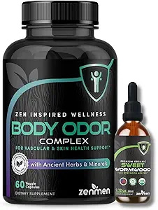 Zenmen Samlet Wellness Bundle: Body Odor Supplement og Sweet Wormwood Tincture Bundle