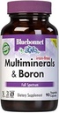 Bluebonnet Multi Mineral Plus Boron Vegetariske Kapsler uden jern, Hvid 90 Greve