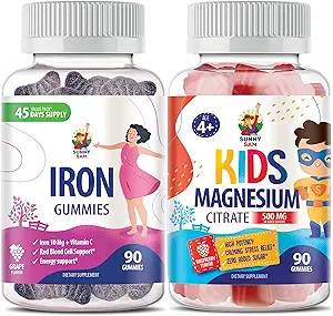 Magnesium gummier til børn 500mg & jern gummier til voksne - jernvitaminer med C-vitamin