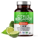 Citrus Bergamot Supplement 1200mg Meget koncentreret til 70% Polyphenoler - Pure Bergamot Extract for Heart Health, Immunity, Antioxidant - 60 Veggie Capsules, Made in USA
