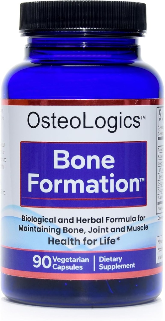 Kollagen Kosttilskud til knogledannelse - Fælles Support med Omega 3 Fedtsyrer, fremmer sunde knogler & Joints, Understøtter strukturel sundhed, 90 kapsler