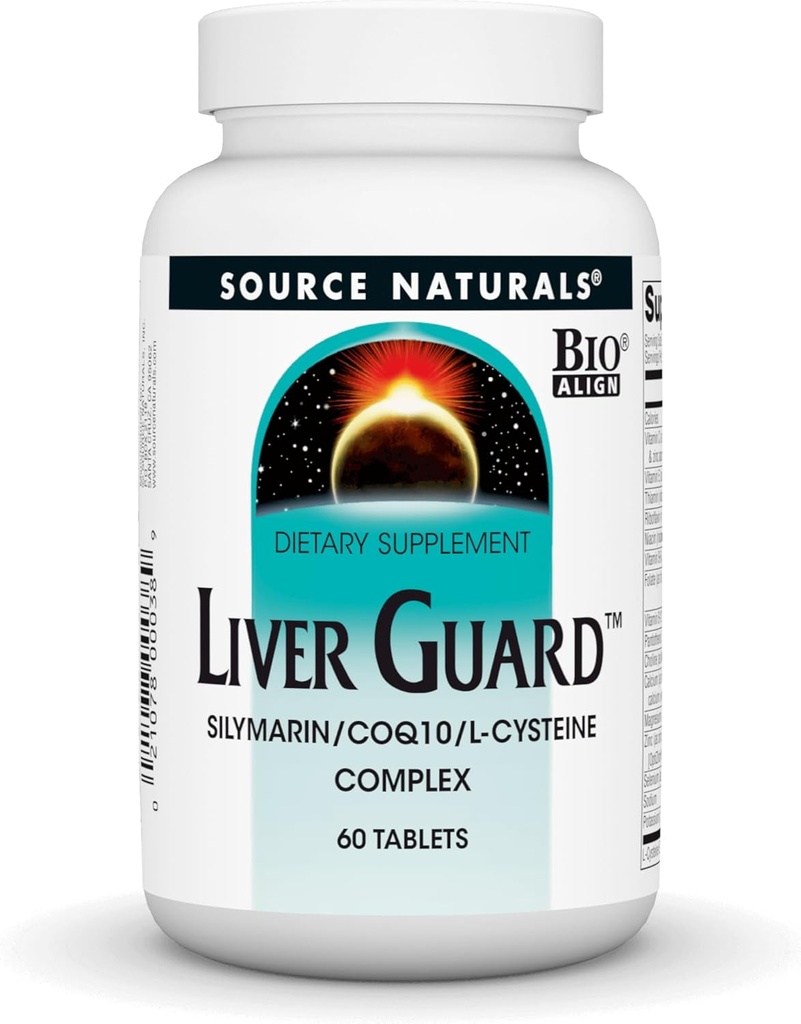 Source Naturals Levergarde - Silymarin, CoQ10, N- Acetyl Cysteine Complex - 60 tabletter