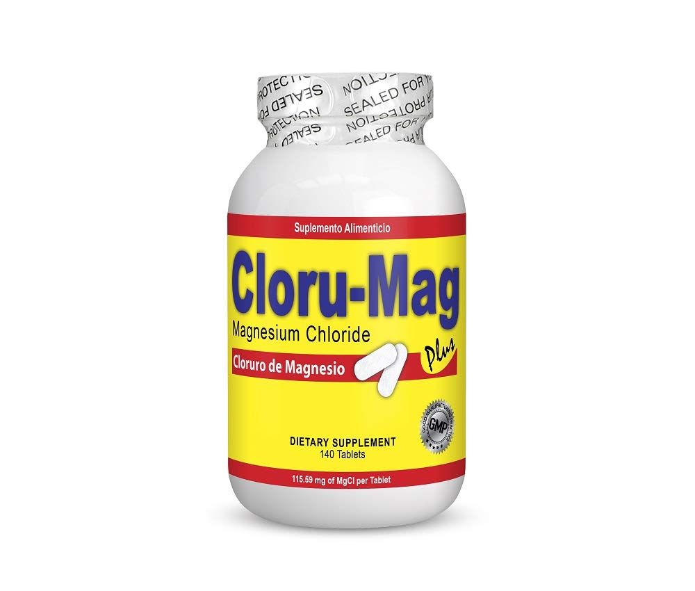 Magnesiumchlorid - 140 tabletter (cloruro de Magnesio)