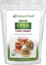 Z Naturlige fødevarer Organic Chaga Mushroom Extract Powder, Koncentreret Premium Mushroom Extract til støtte immunsundhed, Energize din morgen ved at tilføje det til kaffe og te, 1 LB