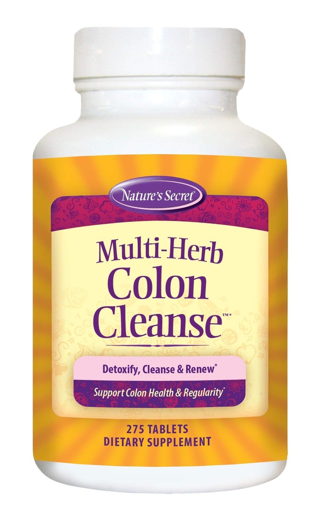 Nature 's Secret Multi- Herb Colon Cleanse, 275 tabletter