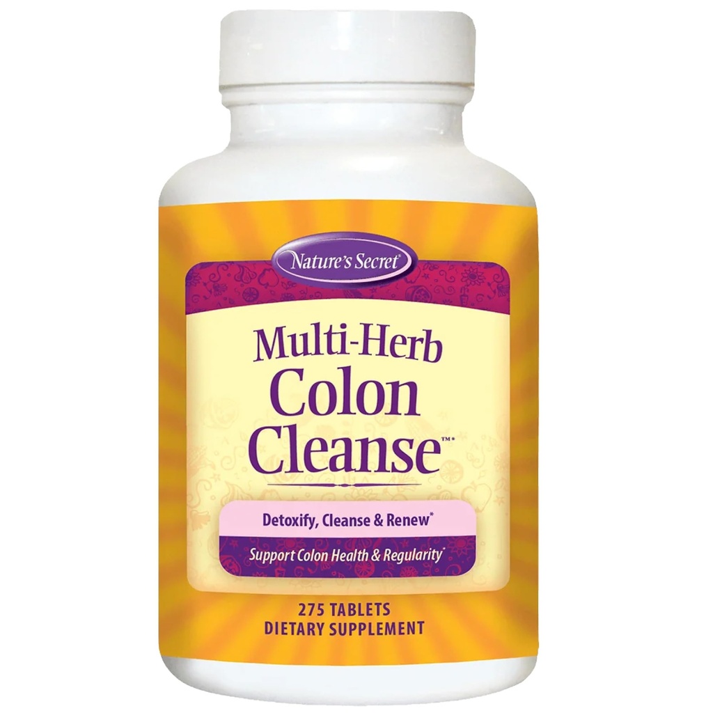 Nature 's Secret Multi- Herb Colon Cleanse, 275 tabletter