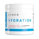 Kaged Hydration Elektrolytes Powder 124; Strawberry Yuzu 124; Hydra- Charge Sports Drink Mix 124; Pre, Post, Intra Workout Budd124; Lav Carb, Vegan, Gluten Free Budding124; Kosttilskud til mænd og kvinder