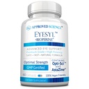 Godkendte Science EyeSyl - Eye Support - Chrom Picolinate, Taurine, Lutein, Zeaxanthin, Bilberry, BioPerine - 1 måned Supply - 60 kapsler - Made in USA