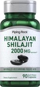 Piping Rock Shilajit Kapsler: 124; 2000mg; 124; 90 Greve: 124; Himalayan Fulvic Acid: 124; Non- GMO, Gluten Free Supplement