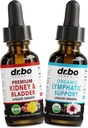Nyrebrækker & Lymplant Drainage Kostdråber - Økologisk Nyrebrækker Kosttilskud Drops & Lymplant Support Flydende Rengøring - Nyrerensning Detox Urinary Tract Lymph System
