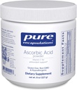 Pure indkapsling Ascorbic Acid Pulver • 124; Hypoallergen C-vitamin supplement til antioxidant Support * • 124; 8 Ounces