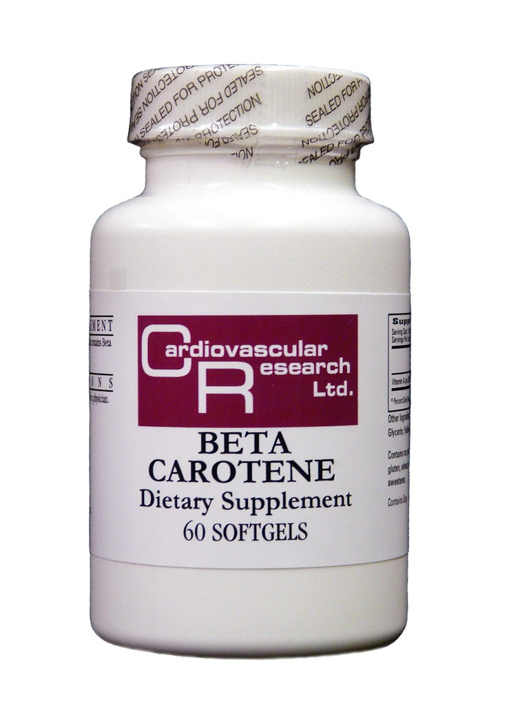 Kardiovaskulær forskning Beta Caroten 3.000 mcg 60 bløddele