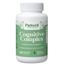 Mønster Wellness Cognitive Complex Supplement - Understøtter hukommelse, fokus, mental Klarhed, og hjerne sundhed - Lions Mane, Bacopa, B Vitaminer - 60 vegetariske kapsler