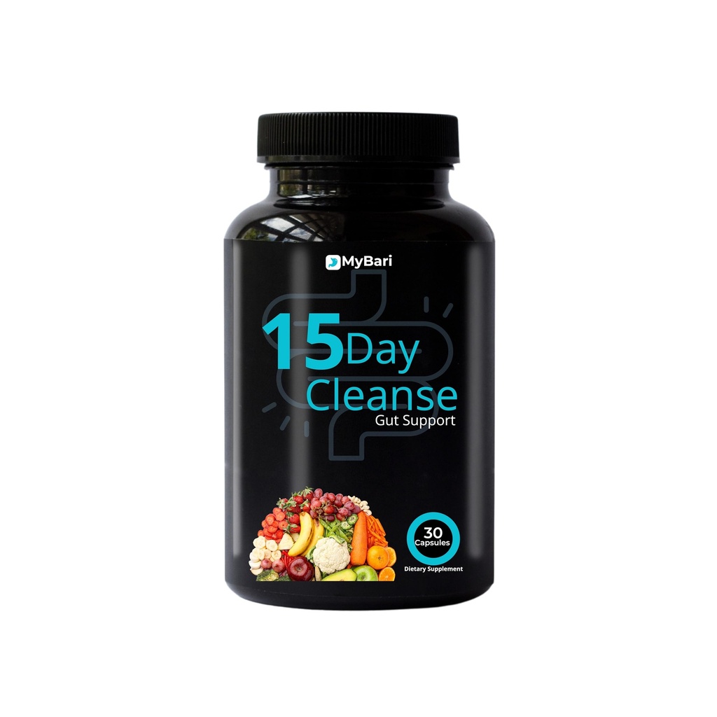15 dages rengøring - Gut og Colon Support - Avanceret Gut Cleanse Detox for kvinder og mænd med Senna, Cascara Sagrada & Psyllium Husk - Non- GMO - Made in USA - 30 kapsler