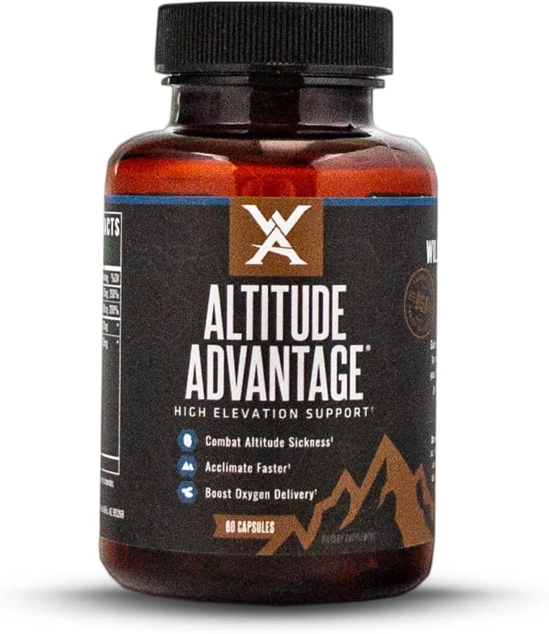 Wilderness Atlete - Højde Fordel Medicine 124; Højde Sygdom Forebyggelse Medicine - Høj Højde Relief, Golden Root Extract to Combat Højde Sygdom (60 Count Flaske)