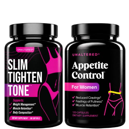 UNALTERED Belly Fat Burner & Appetit Suppressant - Vægttab bundle for kvinder - 1 måned Tilgang