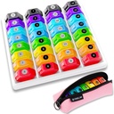 Månedlig Pill Organizer 1- Time a- Day: 30 Day Pill Organizer med etiketter, Bærbar Månedlig Pill Box, Måned Pill Holder ith Bærbar lynlås taske til vitamin, medicin, fiskeolie, Kosttilskud