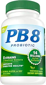 Nutrition Now PB 8 Probiotisk Acidophilus for Life * Vegetarisk Kosttilskud til mænd og kvinder, 120 Greve (pakke med 2)
