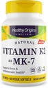 Sund oprindelse Vitamin K2 100 mcg (MK- 7, Non- GMO, Gluten Free, Cardiovascular Support, Ben Support), 60 Veggie Gels