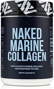 NAKED Marine Collagen Peptides Protein Powder - Unflavored - from Wild Caught Cod - Paleo Friendly, Non-GMO, Soy-Free, Gluten-Free - 47 Servings