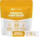 GoBiotix Fiber Supplement Pulver med Prebiotics til fordøjelsessygdomme og GLP-1 Support, Opløselig Fiber til Gut Health & Debloat, Keto, Vegan, Gluten & Sugar Free, 20 Servere (Rejser)