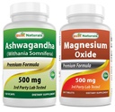 Bedste Naturals Ashwagandha Extract 500 Mg & Magnesium oxide 500 mg