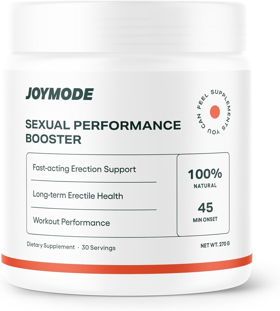 JOYMODE Performance Booster w / Arginin Nitrat, L- Citrullin, C-vitamin og Ginseng - 30 Serveringer - Understøtter nitrogenoxid blod flow og erection kvalitet