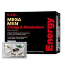 GNC Mega Mænd Energi og Metabolisme Vitapak Program, Praktisk, Komplet Nutrition, 5 Produkter i 1 pakke, Calorie Burn, Thermogen, 300mg Koffein, 30 Daily Packs