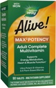 Naturen er i live! Max3 Potency Daily Multivitamin, Methylerede B12 og Folate, Ultra Potency B- vitaminer til at understøtte energi Metabolisme *, 90 tabletter