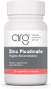 Allergi Research Group Zink Picolinate Supplement - Understøtter normal sundhed immunrespons, Højt biotilgængeligt, Well- Absorberet, Hypoallergen, Vegetariske kapsler - 60 Greve