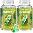 800 MG Liposomal Sulforaphane, kraftfuld Dual- Levering for maksimal Absorption & Potency, Full- Spectrum Broccoli Extract, Antioxidant & Leversupplement, 120 Softgels