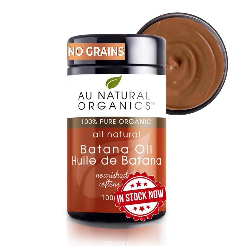 "Au Natural Organics Hair Styling Agent - Raw Batana Oil for Hair Growth, 100 ml, Nourishes and Repairs Damaged , Minimizes Hair Loss, Moisturizes Dry , Gradually Turns White to Brownish"