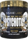 Insane Labz Psykotisk Guld, High Stimulant Pre Workout Powder, Extreme Lasting Energy Focus, Pumper og Endurance med Beta Alanine, DMAE Bitartrate, NO Booster (35 Serveringer, Blue Punch)