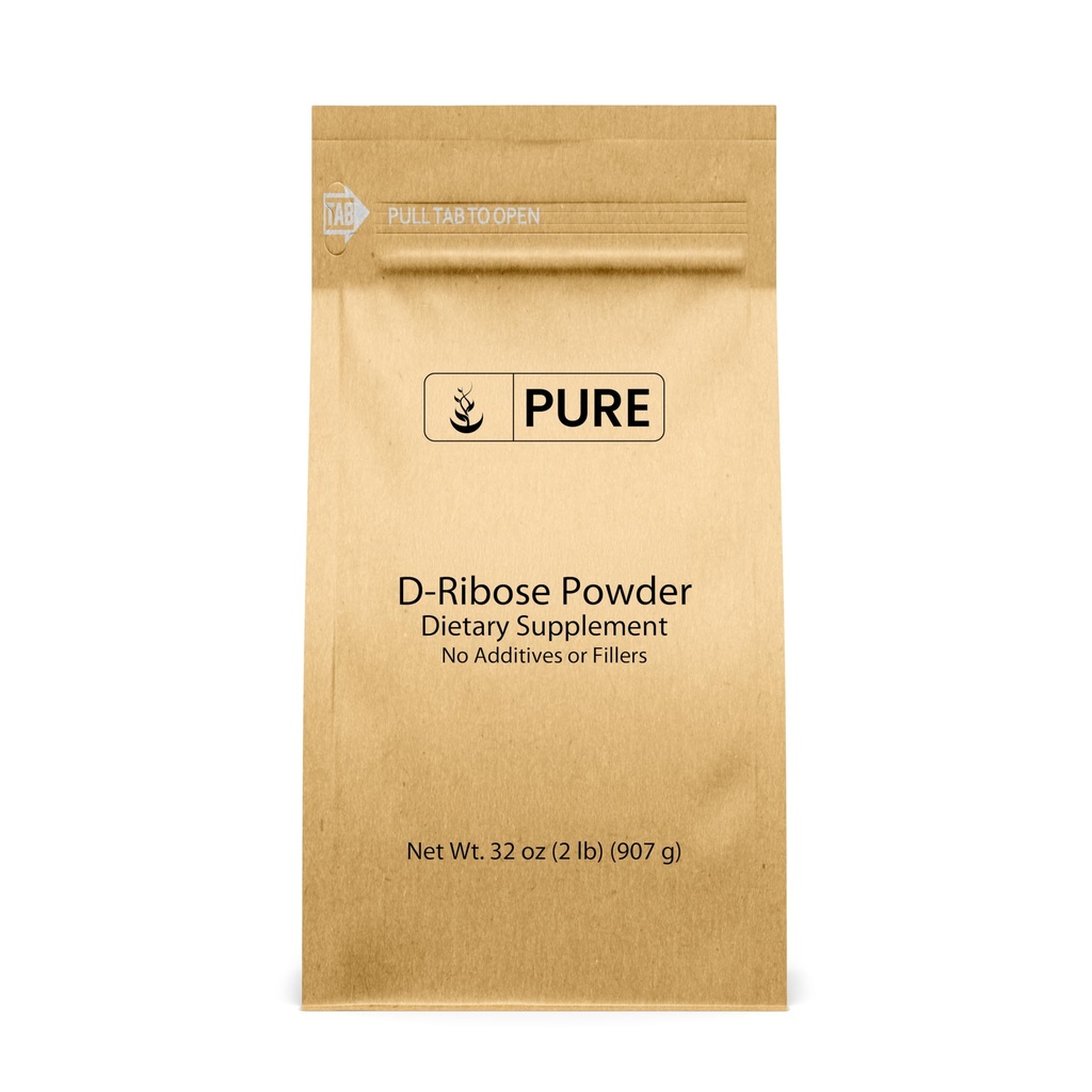 Pure Original Ingredienser D-Ribose (2lb) Ernæringstilskud, Non- GMO, Gluten- Free, Unflavored