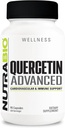NutraBio Quercetin Avanceret med tilsat C-vitamin og bromelain - Potent antioxidant - 90 kapsler