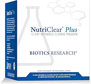 Biotics Research NutriRyd Plus Detox Program, Praktisk. Single Pack Servering. Nemt at følge stofskifterengøringsprogrammet. 17 Bedste Organic Pea Protein / Servering, 30 Pakker. Shaker Flaske.