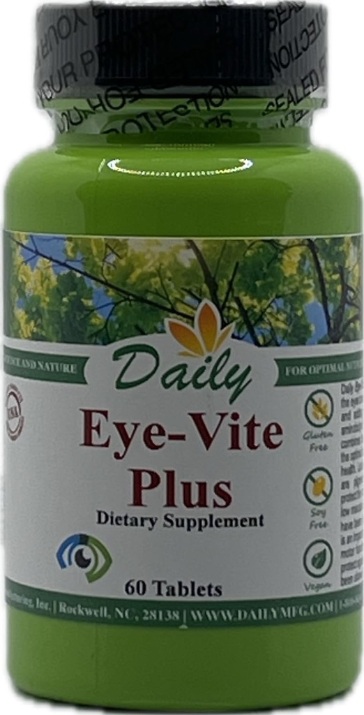 Daily Manufacturing Eye- Vite Plus ™ (Vitamin A, C, E, Zink, Gamma Aminosmørsyre (GABA), Lutein, Zeaxanthin & Bilberry)