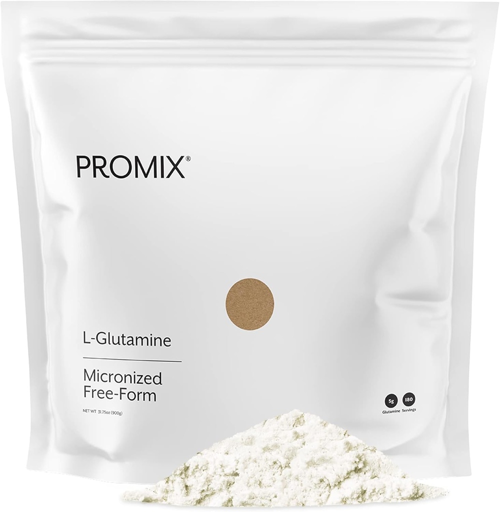 ProMix Nutrition L- Glutamin - Pure Mikronised Free Form - Unflavored, 180 Servere