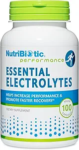 NutriBiotic Essential Electrolytes, 100 Ct Kapsler Note 124; Understøtter øget ydeevne & Hurtigere Geninddrivelse
