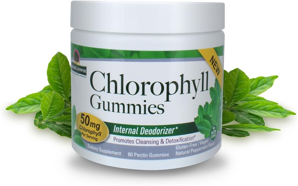 Naturens svar Chlorophyll Gummies 60 Grev 124; Natural Intern Deodorant * Note 124; Hud & Hår Support