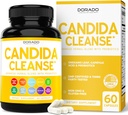 Candida Cleanse Detox (60 Greve) Avanceret 11- in-1 Formel til overvækst Behandling med Candida Killer Complex for mænd og kvinder - Tredjeparts testet - Made in USA