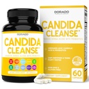 Candida Cleanse Detox (60 Greve) Avanceret 11- in-1 Formel til overvækst Behandling med Candida Killer Complex for mænd og kvinder - Tredjeparts testet - Made in USA